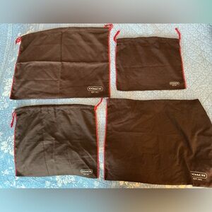 Coach Dust Bag Bundle Four Authentic Coach Dustbags